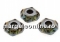 Swarovski, marguerite flower, fern green white patina, 12mm - x4
