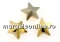 Swarovski, fancy star, rose gold, 10mm - x1