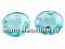 Bratara Swarovski 1088 capri blue, placata cu rodiu, 18cm - x1