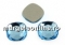 Swarovski, cabochon cushion, aquamarine, 7mm - x2