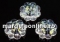 Swarovski, marguerite flower, fern green white patina, 12mm - x4