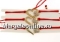 Bratara martisor, fluture, 24x15mm - x3