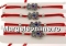 Bratara martisor, trifoi cu cristale, 19x14mm - x4