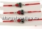 Bratara martisor, trifoi cu cristale, 19x14mm - x4
