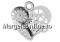 Pendant best friends, 925 silver, 20mm  - x1
