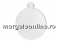 Tortite cercei pentru  chaton 6mm, ag 925 rodiat, 15mm - x1 per