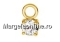 Link, infinity with bee, gold plated 925 silver, 16mm - x1