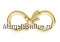 Earrings, gold plated 925 silver- x1pair