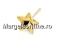 Earrings, gold plated 925 silver- x1pair