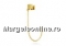 Chain, gold-plated 925 silver, box model, 42cm - x1