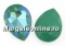 Swarovski, rivoli cabochon, royal blue delite, 30x20mm - x1