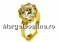 Ring crystal, gold plated 925 silver, 18.3mm inside - x1