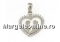 Pandantiv inima ingeras cu cristale Swarovski, ag 925 rodiat, 21mm  - x1