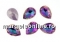 Ideal crystals, fancy picatura, caribbean blue opal, 10x7mm - x4