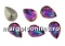Ideal crystals, fancy picatura, caribbean blue opal, 10x7mm - x4