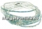 Brosa, bufnite cu cristale si ochi de pisica, 43x54mm - x1