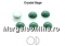 Preciosa, crystal pearl cabochon, aqua blue, 6mm - x4