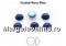 Preciosa, crystal pearl cabochon, aqua blue, 6mm - x4