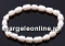 Elastic bracelet made of tricolour freshwater pearls 7-8mm