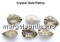 Ideal crystals, fancy picatura, silver patina, 10x7mm - x4