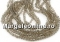 Crystal bead string, faceted biconical, golden beige, 4mm