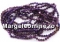 Crystal bead string, faceted biconical, silver grey, 4mm