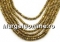 Crystal bead string, faceted rounds, golden rainbow, 3x2mm