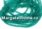 Crystal bead string, faceted rings, blue zircon, 3x2mm