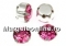 Swarovski, roses montees aurore boreale, 4.5mm - x20