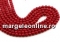 Coral beads, red, round, grade A, 8mm