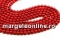 Coral beads, red, round, grade A, 8mm