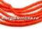 Natural Sardinian coral beads, salmon red, grade A+, 5-8mm