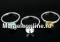 Ring base, 925 silver, 25x18mm, inside 17mm - x1