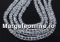 Crystal bead string, diamond cut, crystal, 6mm