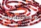 Rhodonite beads, round faceted, 3.3mm