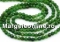 Agate beads, round faceted, forest green, 3mm