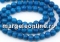 Jade beads, round, navy green, 6.5mm