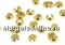 Crimp, gold plated 925 silver, 4.5mm - x2
