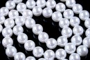 tip Mallorca pearls, round, white, 6.5mm