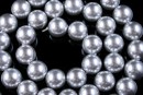 tip Mallorca pearls, round, silver, 8mm