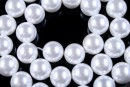 tip Mallorca pearls, round, white, 10mm