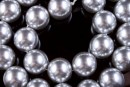 tip Mallorca pearls, round, silver, 12mm