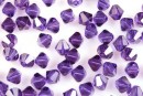 Swarovski, margele bicone, purple velvet, 4mm - x20