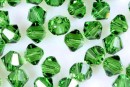 Swarovski, margele bicone, green fern, 4mm - x20