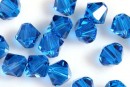 Swarovski, margele bicone, blue capri, 4mm - x20