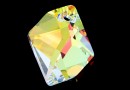 Swarovski, cosmic diamond pendant, crystal AB, 20mm - x1