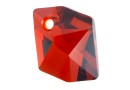 Swarovski, cosmic diamond pendant, red magma, 20mm - x1