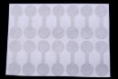 Etichete rotunde pentru bijuterii, argintiu - x28
