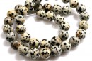 Dalmatian jasper, round, 10mm