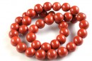 Red jasper, round, 7mm